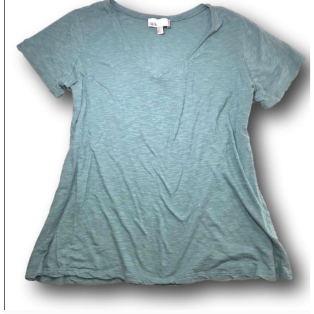 Women's Nordstrom Rack Teal Short Sleeve V-Neck Tee Plus Size 2X